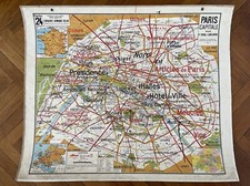Carte affiche scolaire d'occasion  Paris I