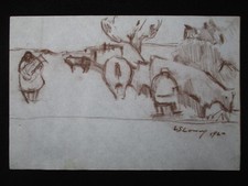 Original chalk drawing for sale  UK