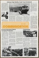Oshkosh trucks communication for sale  LEICESTER
