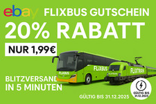 Flixbus flixtrain gutschein gebraucht kaufen  Petershagen