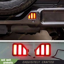 Para 2018-2025 Jeep Wrangler JL LED farol de neblina traseiro conjunto de luzes de para-choque traseiras 2 peças comprar usado  Enviando para Brazil