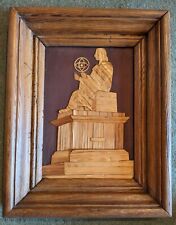 Ancien tableau marqueterie d'occasion  Beaurepaire