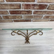 Prateleira de vidro vintage dourada torcida metal suporte de parede decoração prateleira de exibição comprar usado Prateleira de vidro vintage dourada torcida metal suporte de parede decoração prateleira de exibição comprar usado  Enviando para Brazil