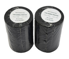 Lote de 2 cera reforçada com resina para impressora Zebra 4,33"x1476'/110mm x 450m I6A2J0324 comprar usado  Enviando para Brazil