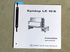 Elenco ricambi leitz usato  Spedire a Italy