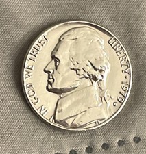 Moeda 1979 D EUA Jefferson níquel, 5 centavos, RARA preenchida com marca comprar usado  Enviando para Brazil