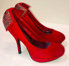 Red faux suede for sale  Mountainside