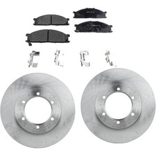 Kit de disco e pastilha de freio dianteiro para pastilhas semi-metálicas Nissan Frontier 1998-2004 comprar usado  Enviando para Brazil