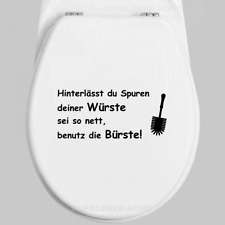 Toilettendeckel aufkleber fun gebraucht kaufen  Elmshorn