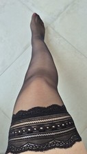 Bas nylon noir d'occasion  Neuvy-Sautour
