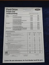 Ford rion preisliste gebraucht kaufen  Vechta