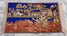 Tapete baloch cênico vintage étnico feito à mão 144x82 cm. Tapete tribal  comprar usado  Enviando para Brazil