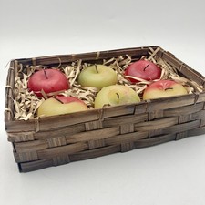 Conjunto de velas de maçã na cesta – peça central de frutas de outono decoração de cozinha 6 peças comprar usado Conjunto de velas de maçã na cesta – peça central de frutas de outono decoração de cozinha 6 peças comprar usado  Enviando para Brazil
