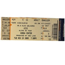 Unused kiss ticket for sale  Mission Viejo