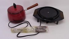 Juego de fondue eléctrica Cornwall vintage llama - SIN USAR/PROBADO con horquillas/libro originales segunda mano  Embacar hacia Mexico