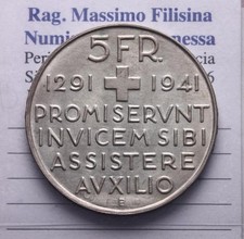 Helvetia franchi argento usato  Italia