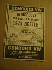 Volkswagen beetle 1973 for sale  USA