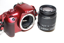 Używany, Canon EOS 1100D RED Rossa Fotocamera Reflex + Obiettivo EF-S 18-55mm IS II na sprzedaż  Wysyłka do Poland