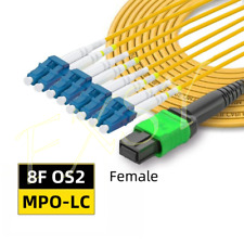 MPO fêmea para 4 LC duplex 8F OS2 SM cabo jumper de fibra óptica MPT para LC comprar usado  Enviando para Brazil