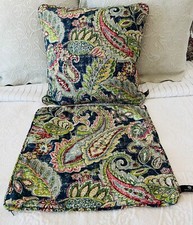 2 capas de travesseiro NEWPORT coloridas linho paisley 18,5" x 19" zíper EUA comprar usado  Enviando para Brazil