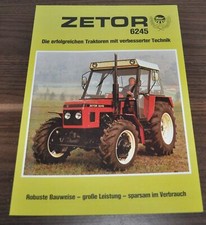 Zetor 6245 Specyfikacja ciągnika Broszura Broszura Broszura, używany na sprzedaż  PL