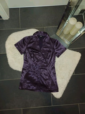 Satinbluse lila polokragen gebraucht kaufen  Fröndenberg/Ruhr