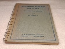 1935 housekeeping workbook for sale  West Branch