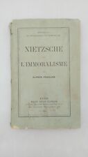 Nietzsche immoralisme alfred d'occasion  Montpellier-