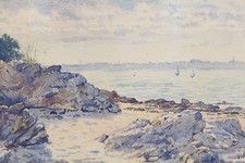 Oscar duval aquarelle d'occasion  Clermont-Ferrand-