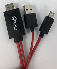 Cabo adaptador MHL micro USB macho para HDMI macho para celulares Android tablet TV comprar usado  Enviando para Brazil
