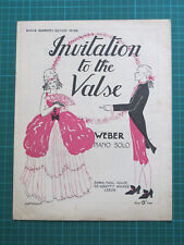 Invitation valse weber for sale  FAVERSHAM