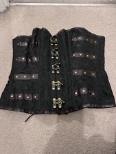 Burleska corset black for sale  CASTLEFORD