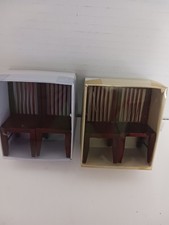 Cadeira para casa de bonecas cozinha sala de jantar miniatura madeira escala 1:12 conjunto de 4 comprar usado  Enviando para Brazil