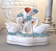 Victorian staffordshire swans for sale  ALTON