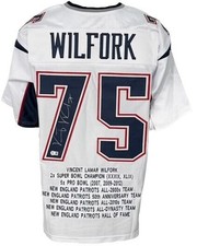 Usado, Camiseta New England Patriots Vince Wilfork autografada estilo profissional branca BA... comprar usado  Enviando para Brazil