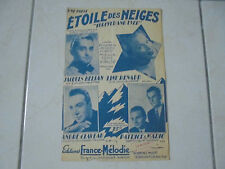 Partition etoile neiges d'occasion  Haguenau