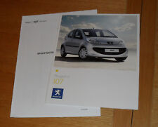 Peugeot 107 brochure for sale  FAREHAM