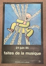 Affiche originale musique d'occasion  Hendaye