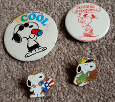 Snoopy pin badges for sale  SWINDON