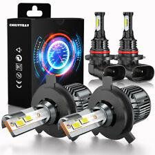 Faróis de LED Hi/Lo Beam + kit de lâmpadas de neblina para Toyota Hilux 2004-2019 6500K comprar usado  Enviando para Brazil