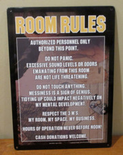 Room rules funny for sale  Hutchinson