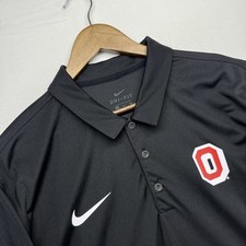 Camisa polo masculina Ohio State XL preta Nike Dri Fit logotipo de golfe Buckeyes University comprar usado  Enviando para Brazil