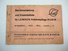 Lemken rubin volldrehpflug gebraucht kaufen  Merseburg