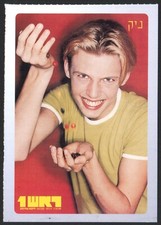 Cartão postal Backstreet Boys Nick Carter de Rosh 1 revista hebraica Israel, usado comprar usado  Enviando para Brazil