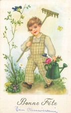 Illustrated bon fete d'occasion  Expédié en Belgium