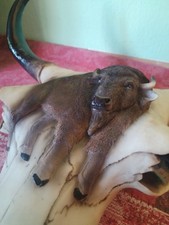 Büffelkopf figur bison gebraucht kaufen  Leipzig