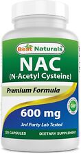 Best Naturals NAC - n-acetilcisteína - 600 mg 120 cápsulas comprar usado  Enviando para Brazil