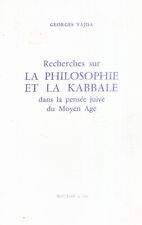 .vajda recherches philosophie d'occasion  France