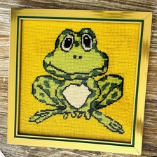 Vtg frog needlepoint for sale  Longwood