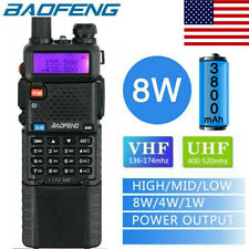 Transceptor Baofeng UV-5R 8W 3800mah rádio bidirecional VHF UHF presunto walkie-talkie, usado comprar usado  Enviando para Brazil